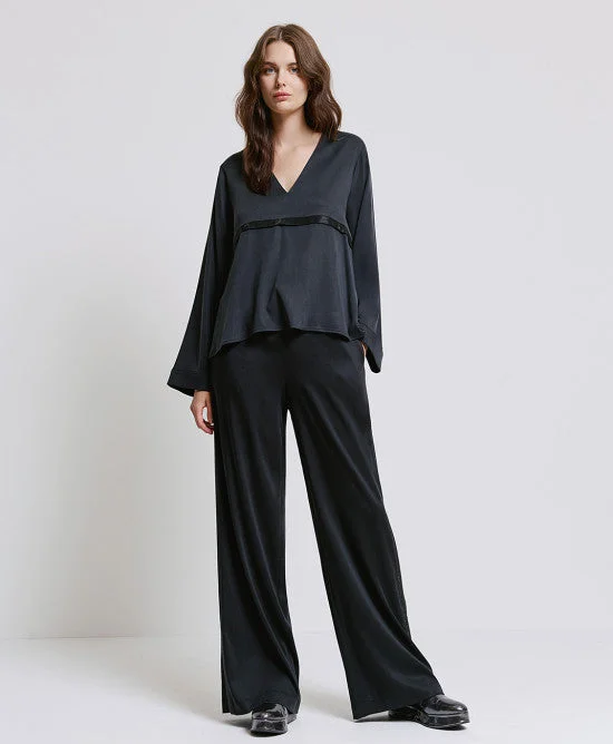 Price Reduction Access Fashion Long-Sleeve Blouse With Rhinestone