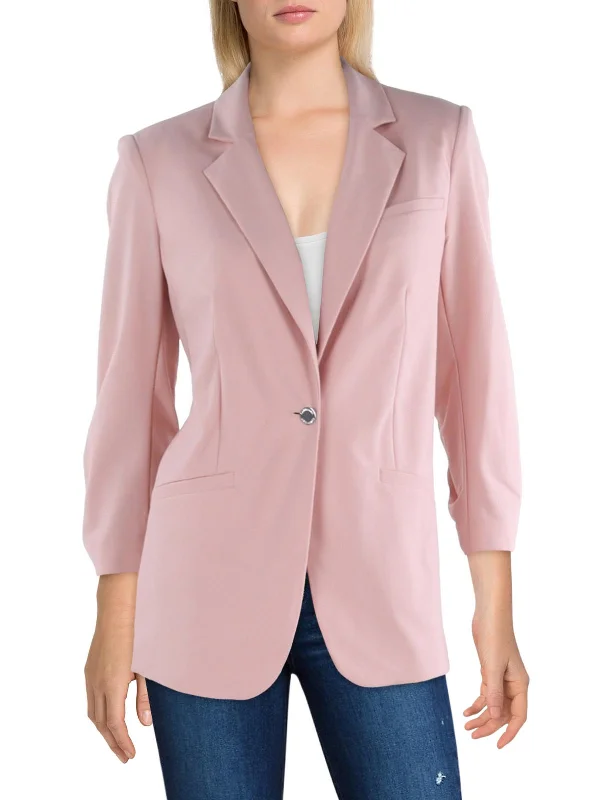 Incredible Offers Womens Crepe Business One-Button Blazer