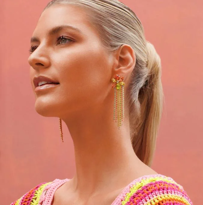 Deal Zone Caroline Svedbom Ciara Earrings Gold Tropicana Combo