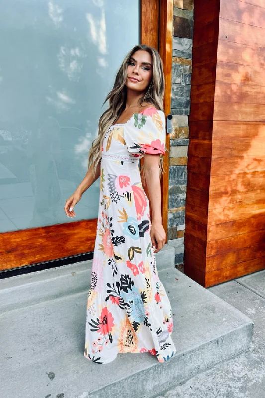 denim dressParadise Cove Floral Maxi Dress