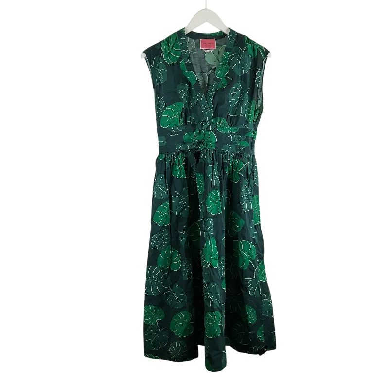 satin midi dressDress Designer By Kate Spade In Green, Size: M