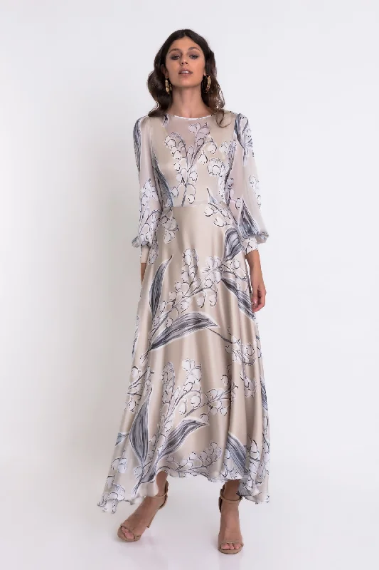 Buy Now Matilde Cano Gris Gasa Dress