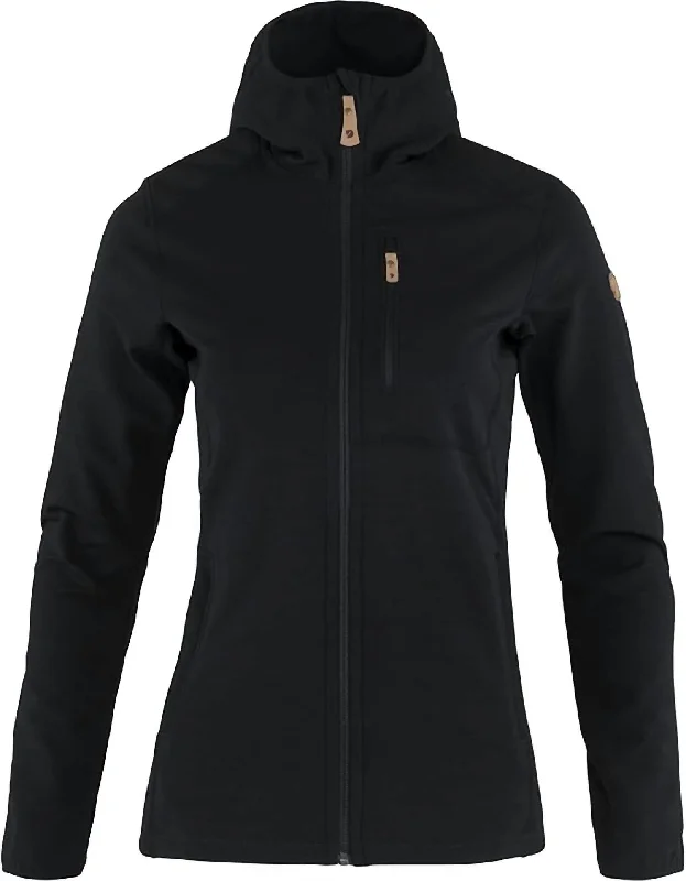 Weekend Deal Keb Fleece Hoodie Jacket In Black
