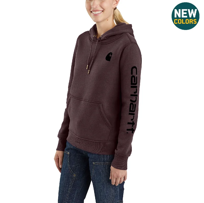 Bargain Blast Women's Relaxed Fit Midweight Logo Sleeve Graphic Sweatshirt