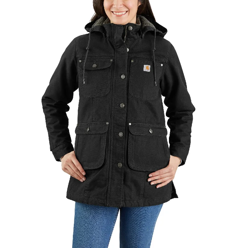 Deal Dash Loose Fit Washed Duck Coat