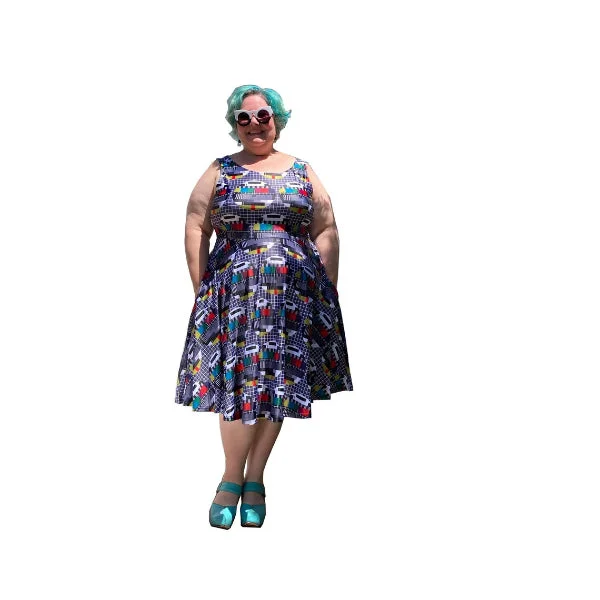 draped dressTest Pattern Plus Size Skater Dress