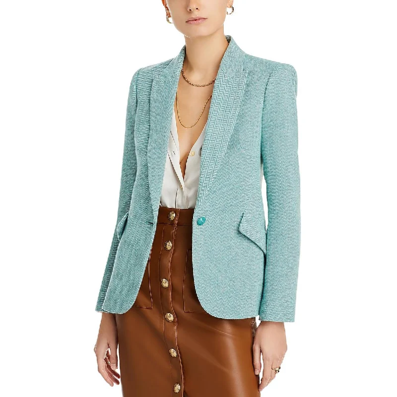 Unmissable Offer Womens Wool Blend Office One-Button Blazer