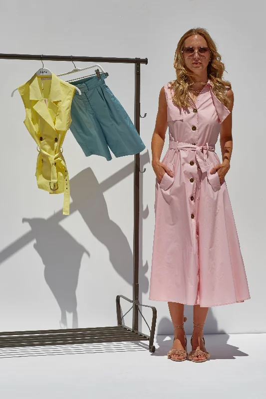 Weekend Flash Sale MDM Trench Like Cotton Poplin Dress
