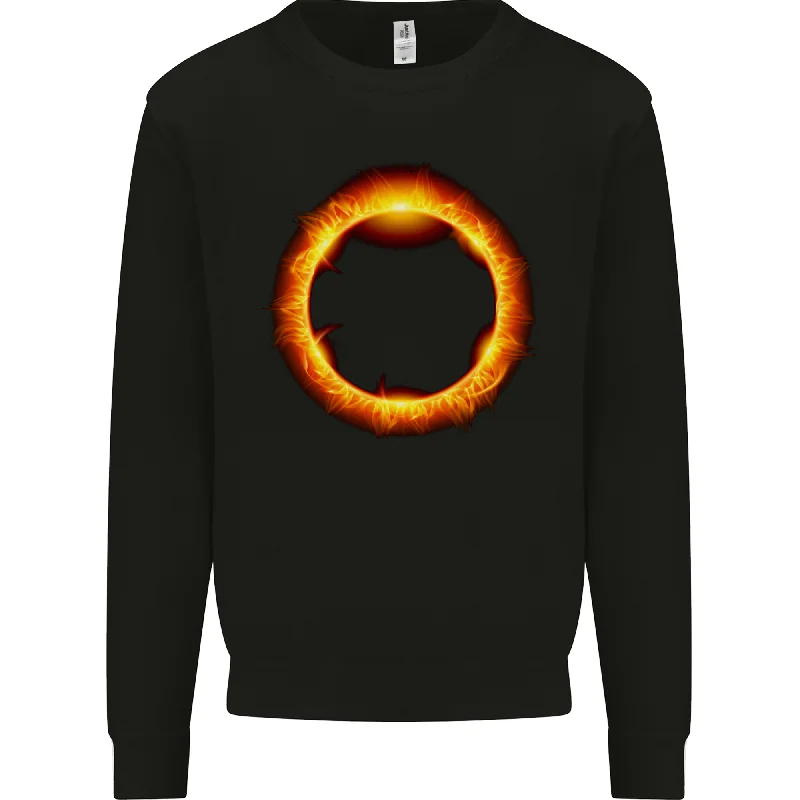 Reduced Prices trendy gym wear hoodieA Solar Eclipse Mens Sweatshirt Jumper
