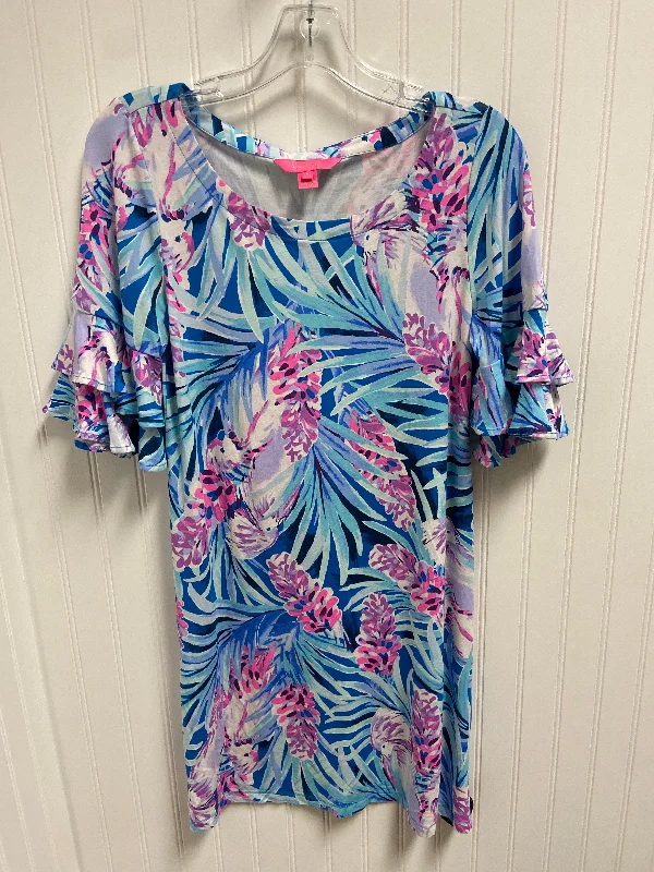 Seasonal Sale Dress Designer By Lilly Pulitzer In Blue & Purple, Size: S