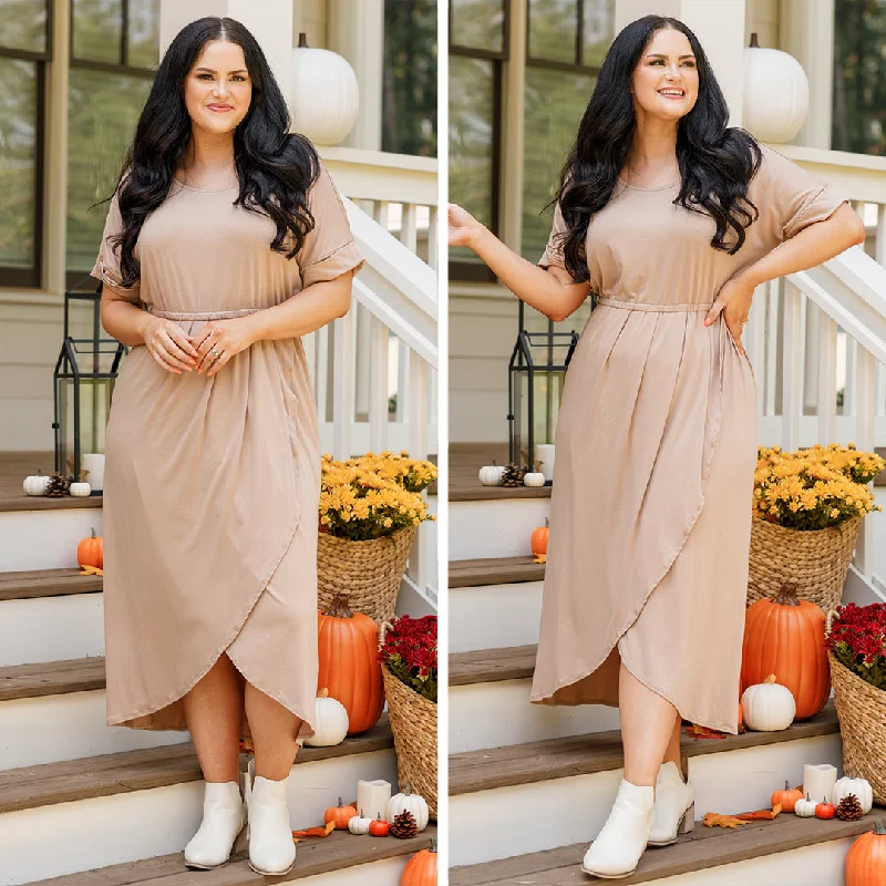 romantic dressI'm Speechless Dress, Taupe