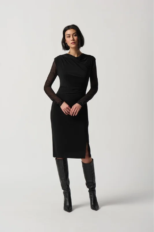 Big Discounts Joseph Ribkoff Black Long Sleeved Mesh Cover Up