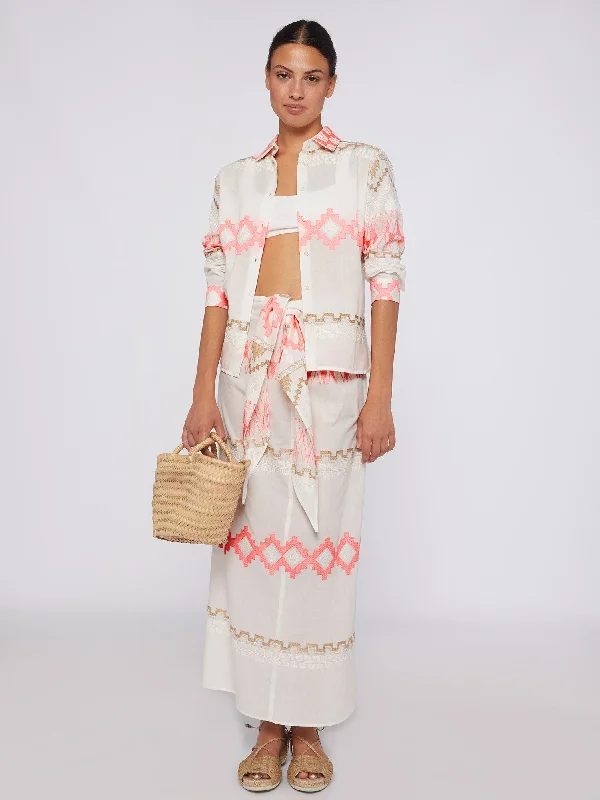 Exclusive Savings Vilagallo Sara Pink Camel Embellished Shirt