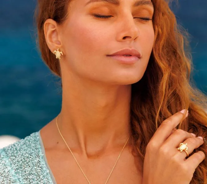 Deal Mania Caroline Svedbom Turtle Earrings Gold