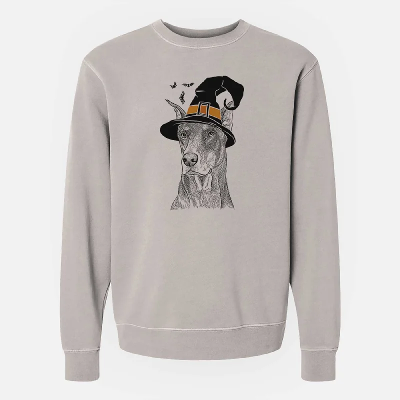 Super Deal loose fit athletic hoodieWitch RJ the Doberman Pinscher - Unisex Pigment Dyed Crew Sweatshirt Super Deal loose fit athletic hoodieWitch RJ the Doberman Pinscher - Unisex Pigment Dyed Crew Sweatshirt