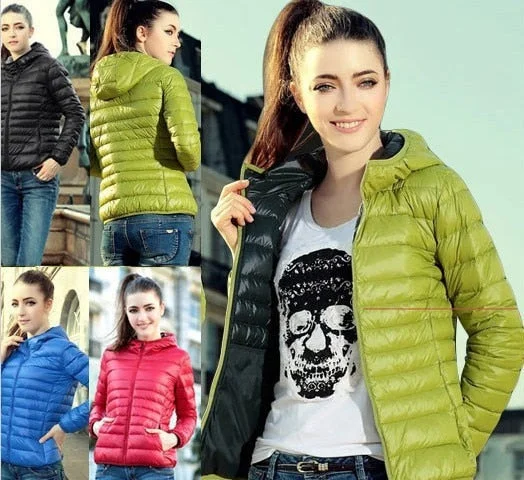 Shop and Save New 2017 Fashion Ladies Down Short Design Coat Winter Cotton-padded Jacket Women Slim Solid Zipper Outerwear DF-081