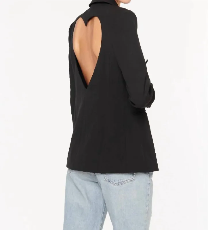 While Supplies Last Women's Yoon Heart Cut Out Blazer In Black