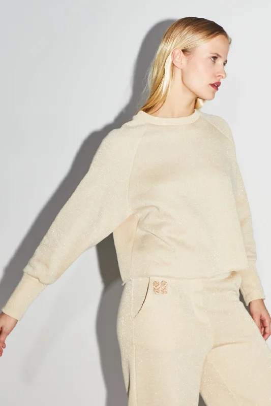 Best Deals Imprevu Beige Lurex Sweatshirt