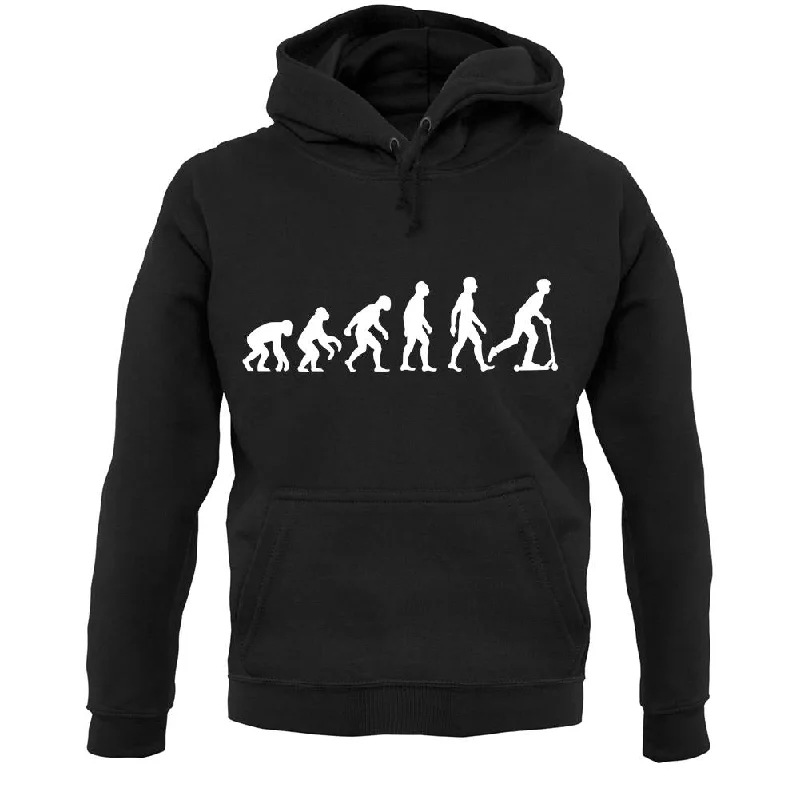 Early Access Evolution Of Man Micro Scooter Rider Unisex Hoodie