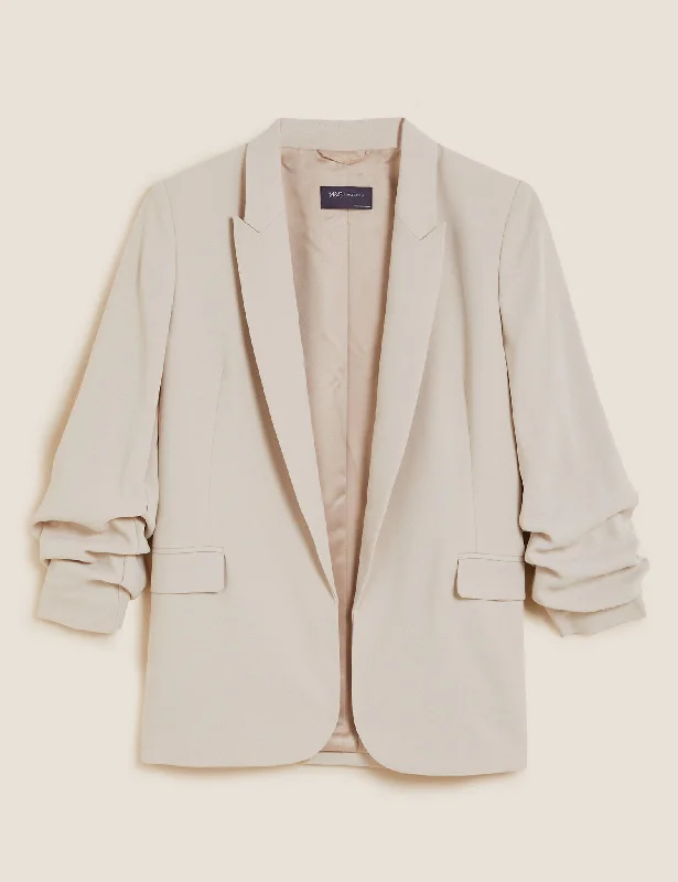 Limited Availability Ruched Sleeve Blazer
