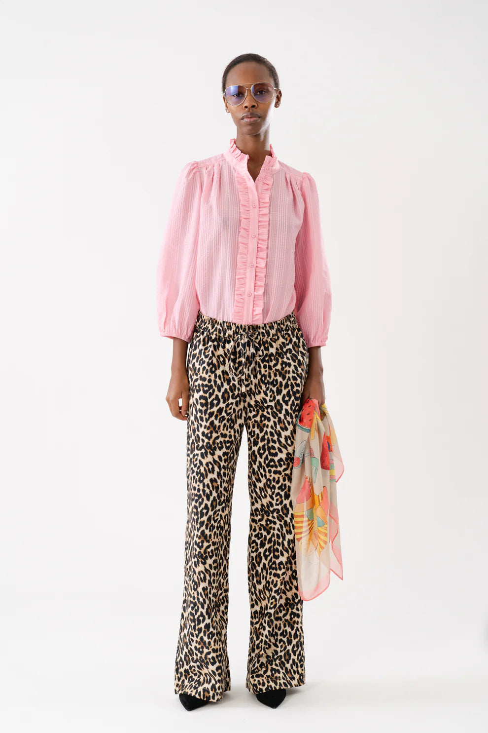Stock Clearance Lollys Laundry Pink LS Perth Shirt