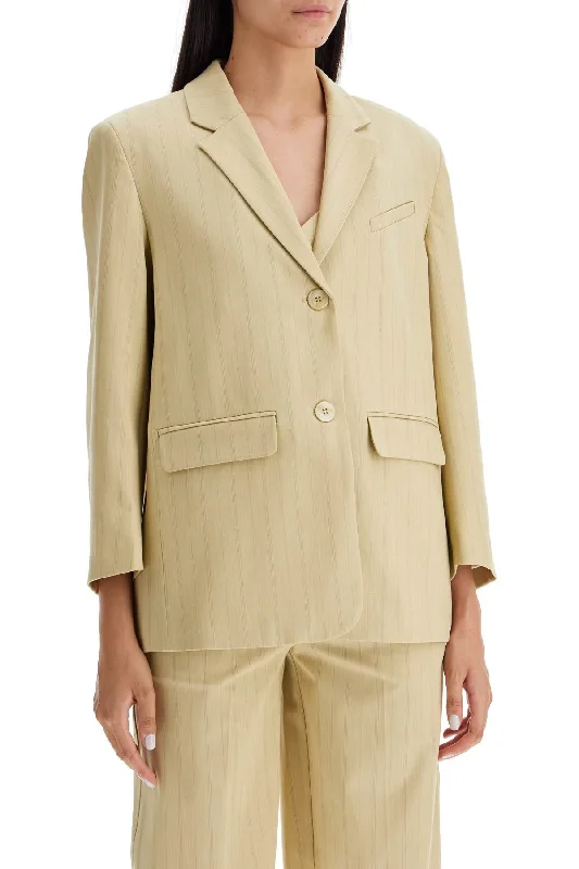 Exclusive Access Ganni Striped Boxy Blazer