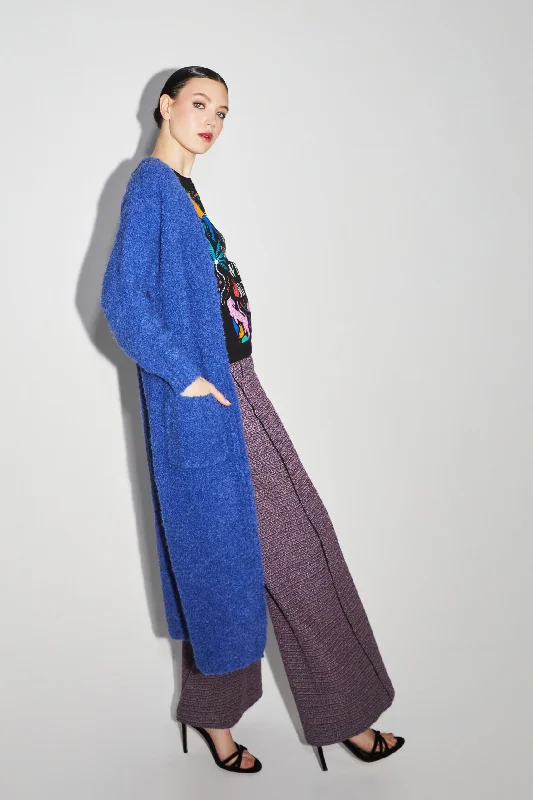 Season Finale Sale Imprevu Blue Bouclette Cardigan