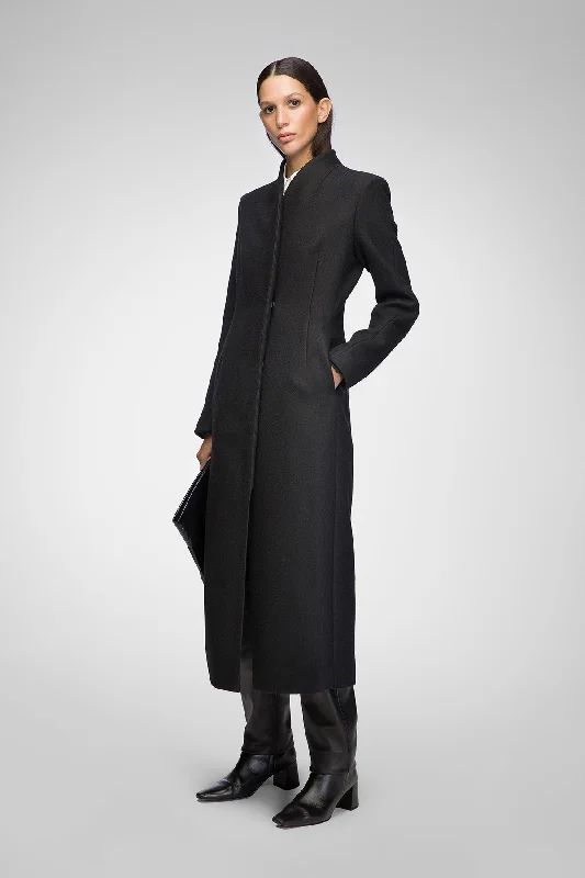 cozy fleece coatMargaux - Black Wool Coat