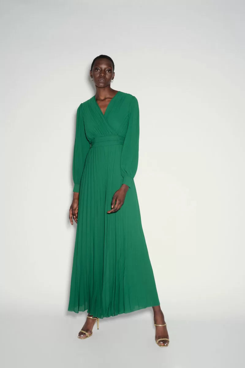 Final Markdown KAOS Hai Cercato Green Pleated Jumpsuit