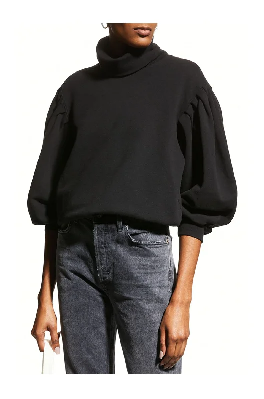 Price Buster Citizens Of Humanity Noeme Puff Sleeve Sweatshirt In Black