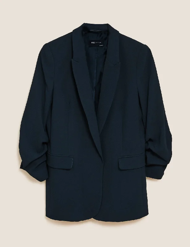 Crazy Savings Relaxed Ruched Sleeve Blazer