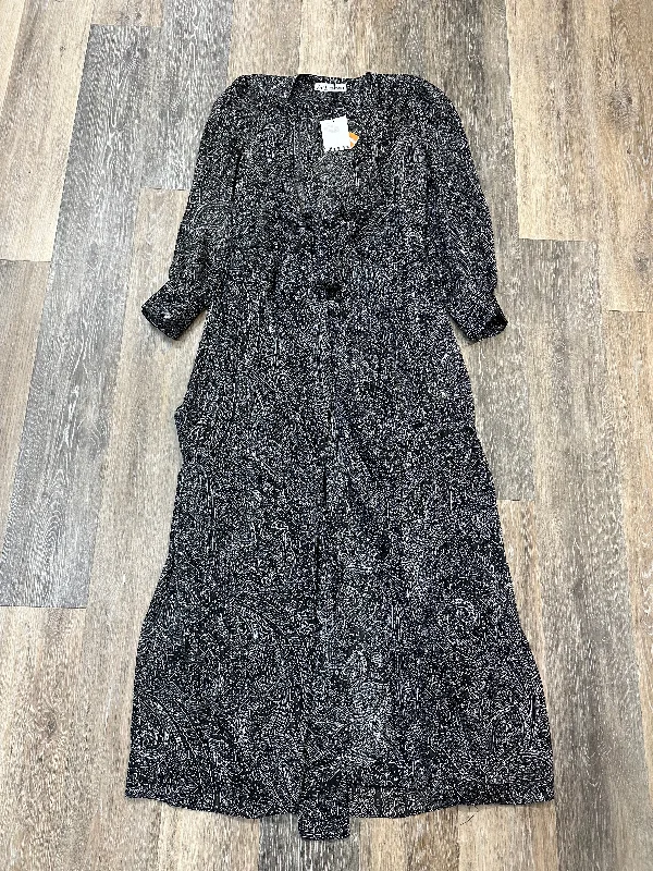 Price Rollback Dress Casual Maxi By Zara In Black & White, Size: M