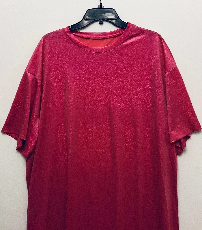 The Best Prices Dress Casual Short By Shein In Pink, Size: 3x