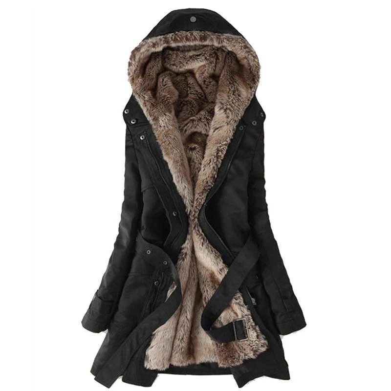 Deal Dash Two Way Wear Fur Coat Parka
