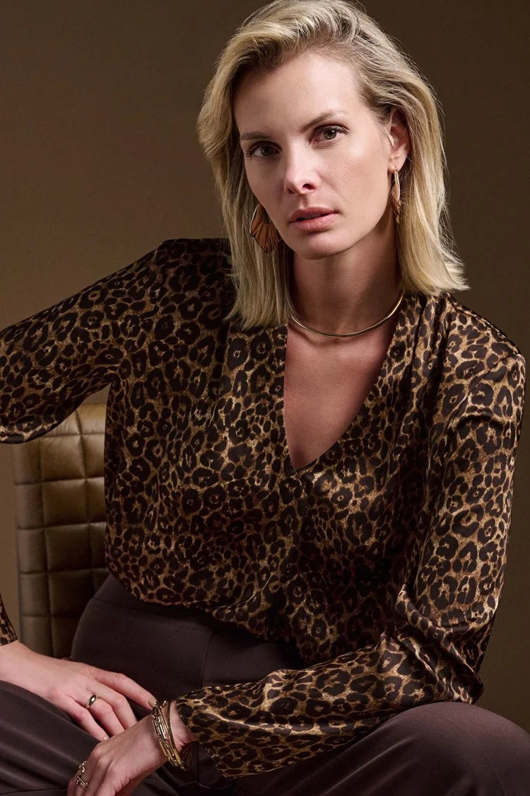 Online Exclusive Joseph Ribkoff Animal Print Top