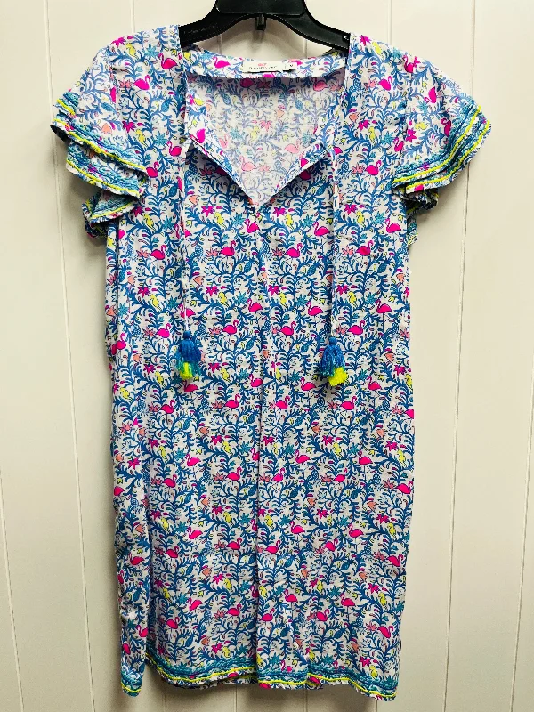 Price Smash Dress Casual Short By Vineyard Vines In Blue & Pink, Size: M