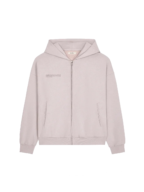 Massive Deals Womens Natural Dye Zipped Hoodie—daylight purple
