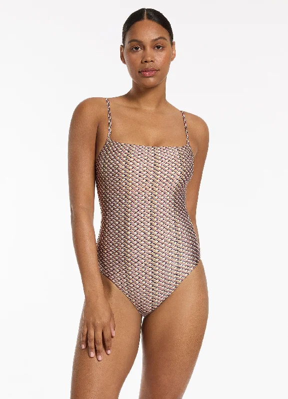Special Savings Infinity Minimal Tank One Piece - Kelp