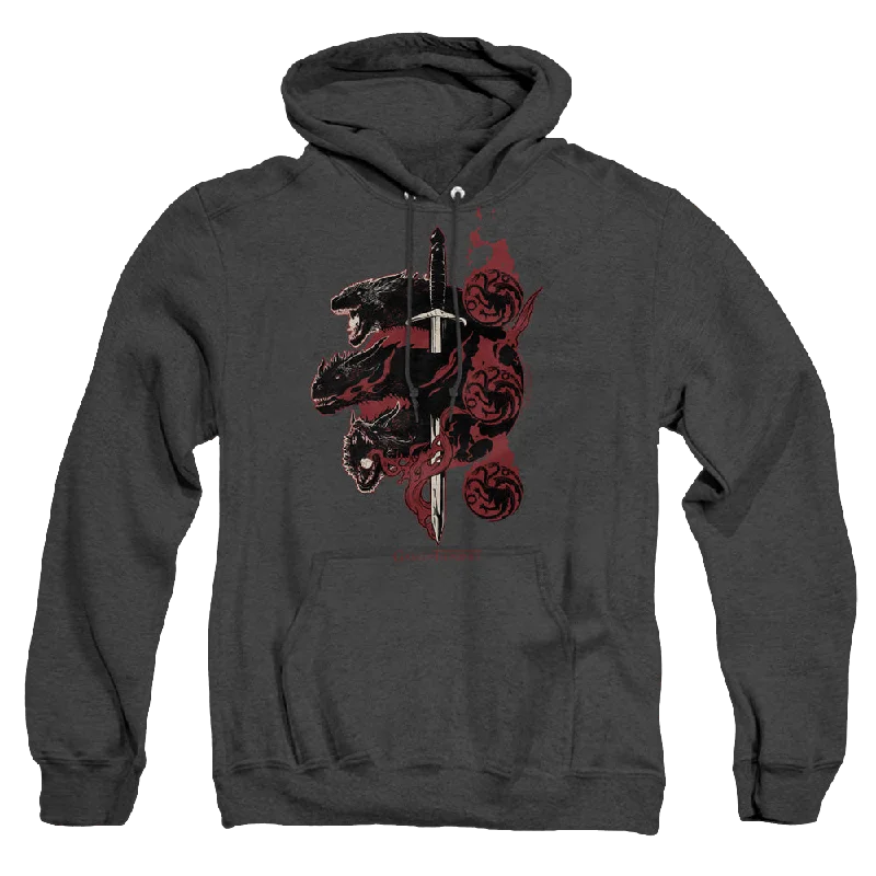 Game of Thrones Targaryen Dragons - Heather Pullover Hoodie