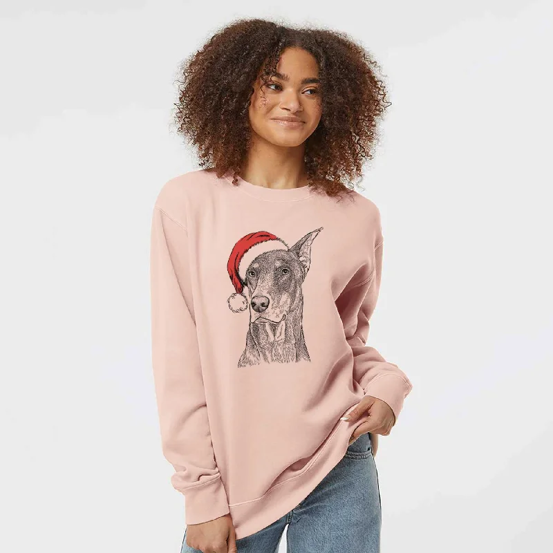 Shop and Save breathable gym hoodieSanta RJ the Doberman Pinscher - Unisex Pigment Dyed Crew Sweatshirt Shop and Save breathable gym hoodieSanta RJ the Doberman Pinscher - Unisex Pigment Dyed Crew Sweatshirt
