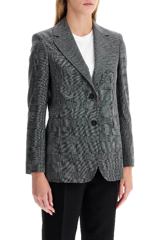 Super Savings Max Mara Studio 'david' Prince Of Wales Wool Blazer