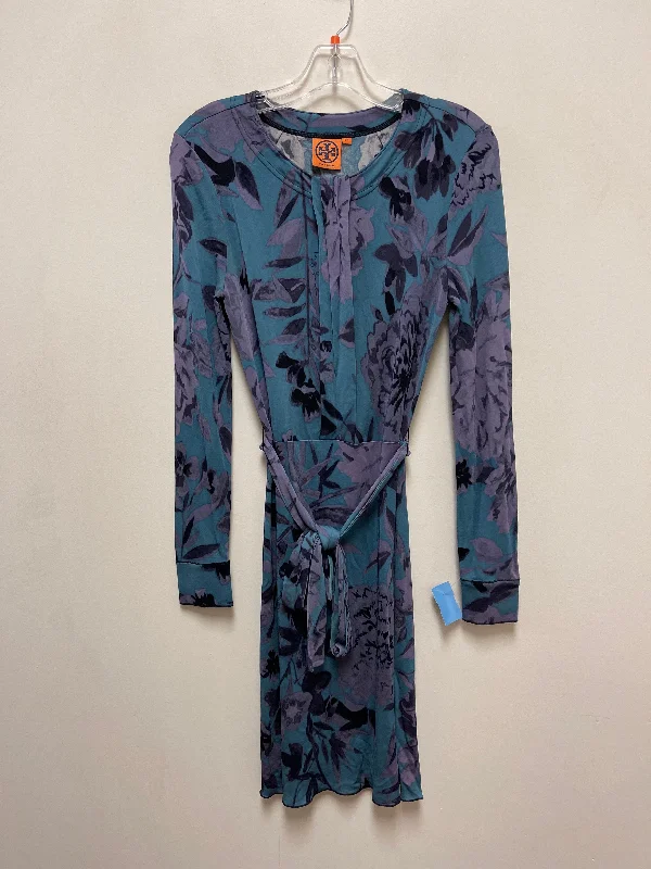 Super Bargain Dress Designer By Tory Burch In Blue & Purple, Size: Xs