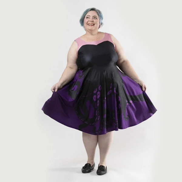 satin dressUrsula Tentacles plus size circle dress