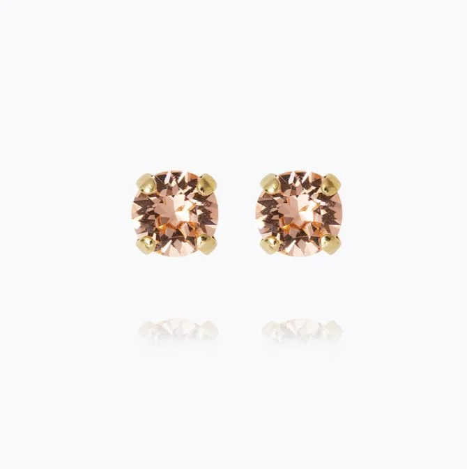 Price Meltdown Caroline Svedbom Mini Stud Earrings Light Peach