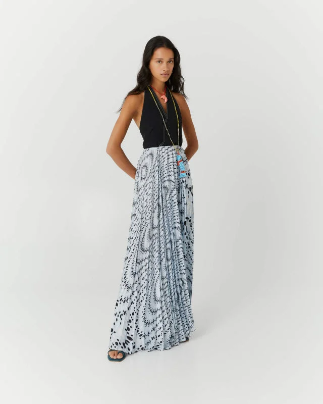 Price Meltdown Beatrice B Long Printed Dress With Polka Dot Print