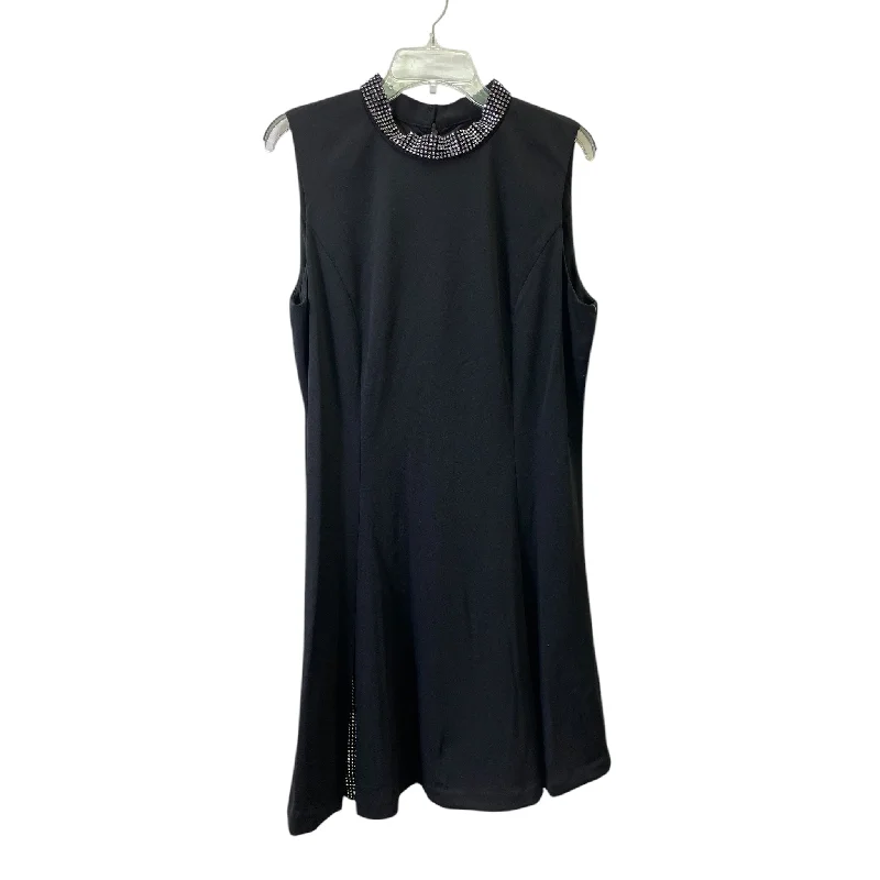 Limited Quantity Dress Designer By Karl Lagerfeld In Black & Silver, Size:L
