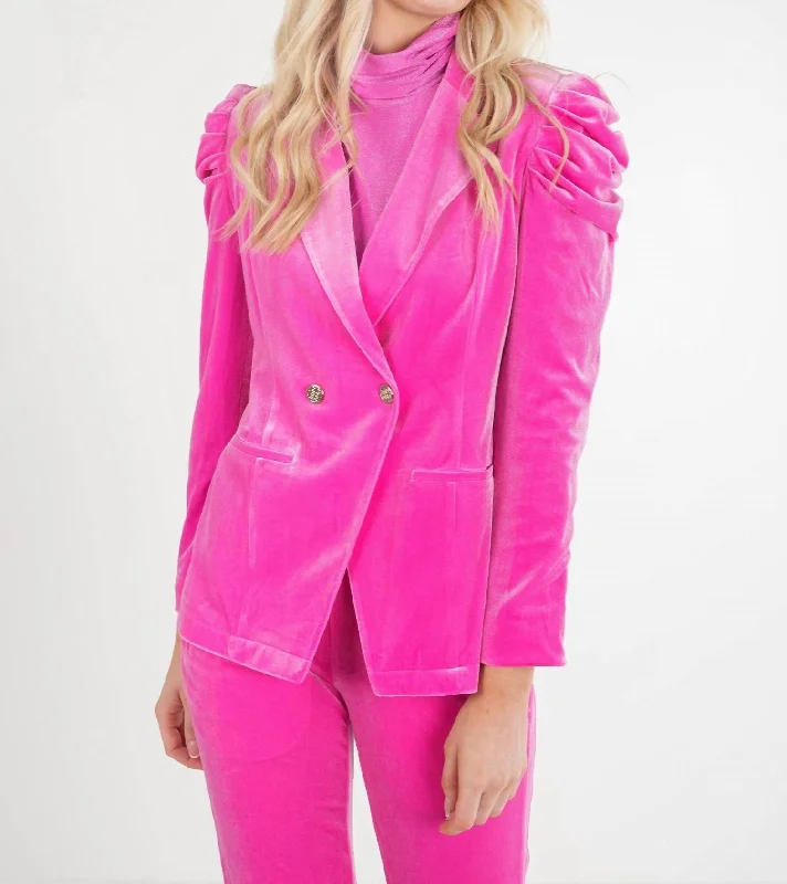 Price Reduction Bradshaw Blazer In Fuchsia Fedora