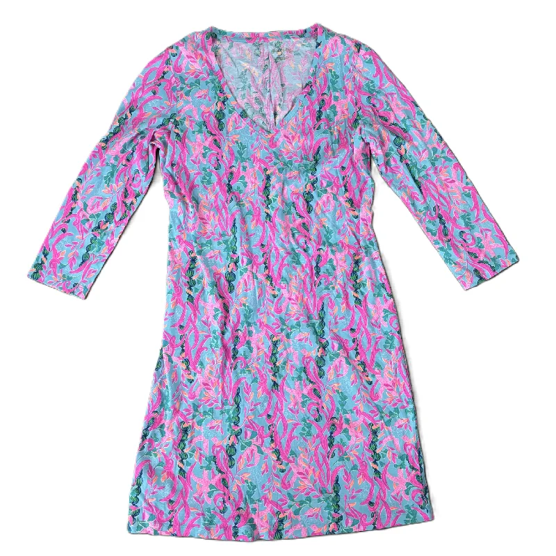 Price Cut Dress Designer By Lilly Pulitzer In Blue, Size: S