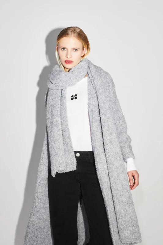 Doorbuster Deal Imprevu Grey Bouclette Scarf