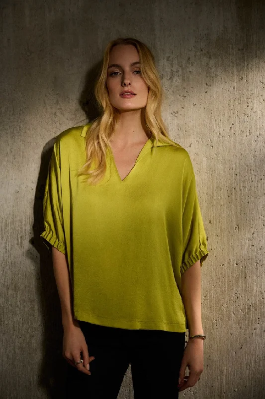 Bargain Prices Joseph Ribkoff Wassabi Satin Boxy Top